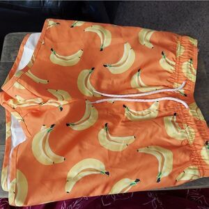 H&M Swim shorts orange in woven fabric 2X